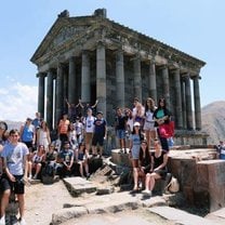 Our YSIP group at the Garni temple