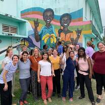 The UH COMD students at the Stella Maris School