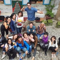 City trip with a group of students