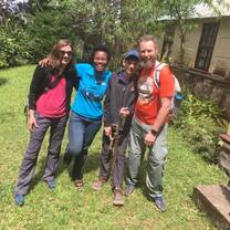 Volunteers at accommodation home in Jamaica