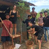 Creating mud walls