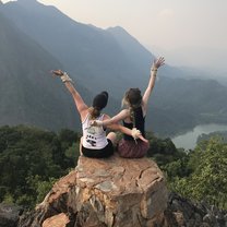 Beautiful hike to overlook Nong Khiaw