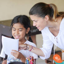 Volunteer abroad, teaching English to the children of Bali