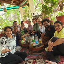Lunch with my class mates at Sri in Goa