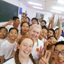 Class selfie! Class selfie!