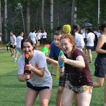 Time for the water fight! Time for the water fight!