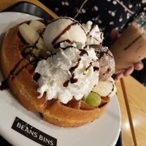 Waffles with Ice Cream!!