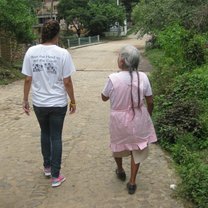 Visiting with Doña Irena in Amatlan de Quetzalcoatl.