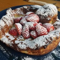Dutch baby pancake with Strawberries!!