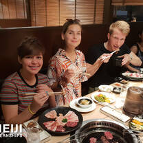 BBQ Party with Meiji Interns!