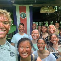 We were lucky enough to get a tour of a local chocolate farm where we were given a homemade chocolate face mask.