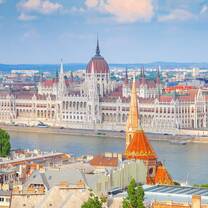 Aerial view of Budapest