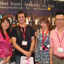 Interns from internship in china program participating in business fairs