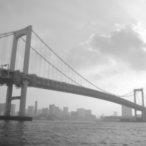 Rainbow Bridge in Tokyo, Odaiba 