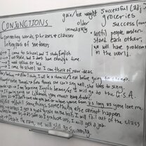 Teaching English at the Excellence Center is quite rewarding! Here is a picture from one of my lessons!