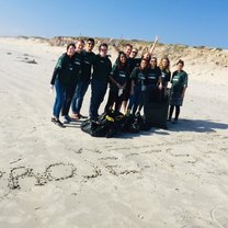 This picture was taken during a social event in which we cleaned a beach