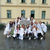 My group that I shadowed doctors with in Zagreb 