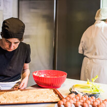 Young person Cooking at Spannocchia