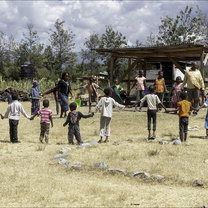 The whole school with PA Volunteers