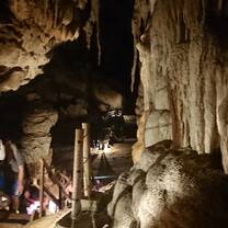 Walking through Lod Cave