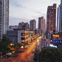 Balcony view This is the balcony view. It's gets 10x better at night.