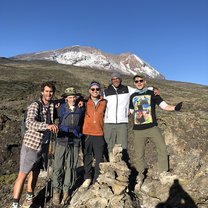 On the way up Mt. Kilimajaro