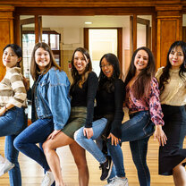 Study Abroad Students at the Farewell Event Edge Hill University