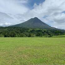 This is a volcano in La Fortuna, near Las Aguas Termales 