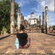 This is when I went to Sukhothai National Park. 