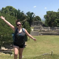 Climbing the Xunantunich Mayan Temples