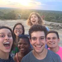 Student selfie in Kruger National Park, South Africa