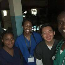 Night shifts rotations for premeds at Coast Provincial General Hospital in Mombasa, Kenya with their mentor