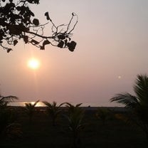 Sunset on the beach of El Porvenir