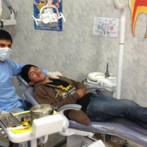 dentist with patient