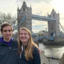 My boyfriend and I with Tower Bridge!