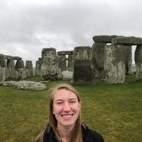 Me with Stonehenge on a FIE trip!