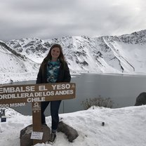 Fallon Russell visits Embalse El Yeso 