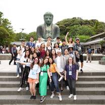 We near the Great Buddha of Kamakura