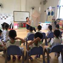 Teaching kids in Hong Kong