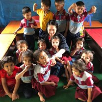 Last day at school with a group of beautiful kids