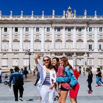 Taking selfies in Madrid