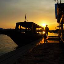 Sunset boat