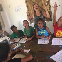 Goofing off in our youth class!