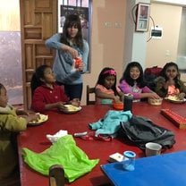We made different kinds of papas fritas with our Belgian intern on our cooking day!