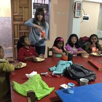 We made different kinds of papas fritas with our Belgian intern on our cooking day!