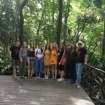 Urban Transformation students in leafy Medellin