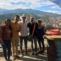 The UPB team in the hills above Medellin