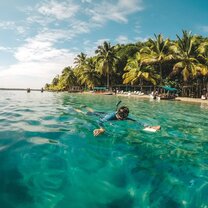 SFS Panama - student snorkeling