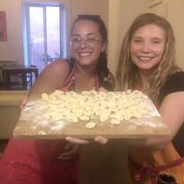 We took an gnocchi making class!