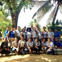 Group therapy photo with the teachers!